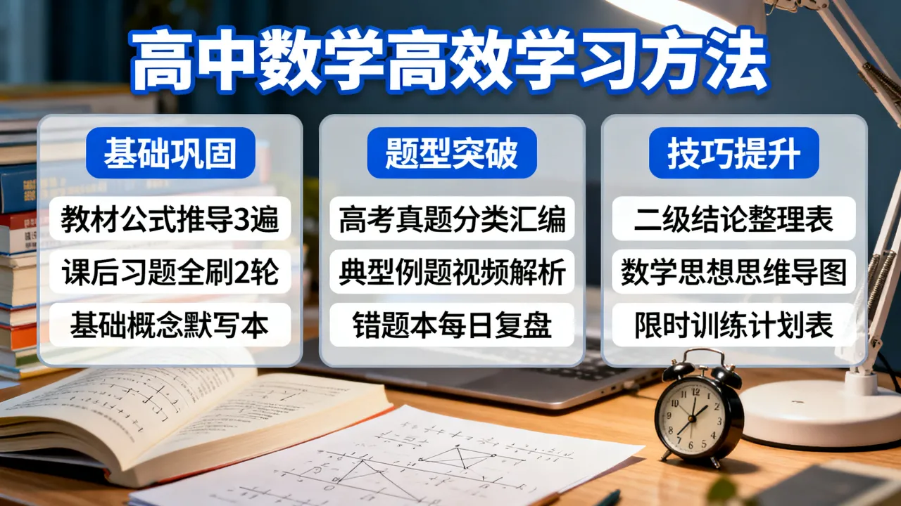 如何突破高中数学，有什么高效学习方法？