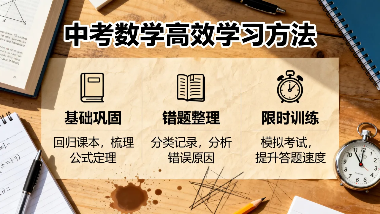 中考如何快速学习数学，有什么高效方法？