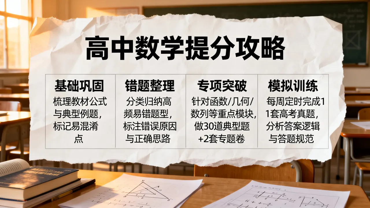 如何考好高中数学，高中数学提分方法
