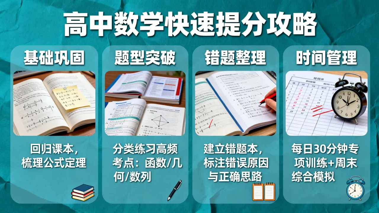 高中数学如何快速提高?数学提分最快的方法有哪些?