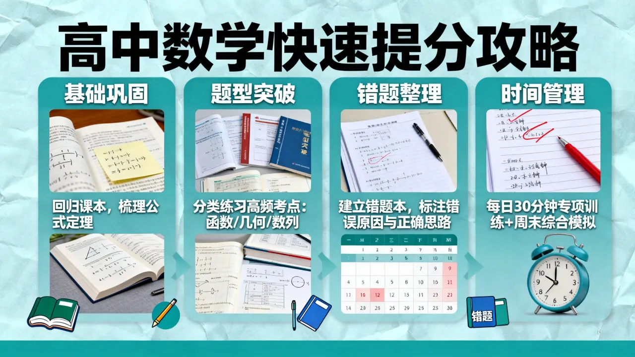 高中数学如何快速提高?数学提分最快的方法有哪些?