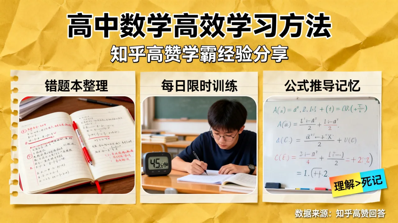 如何学好高中数学?学霸分享高效学习方法,知乎高赞答案揭秘