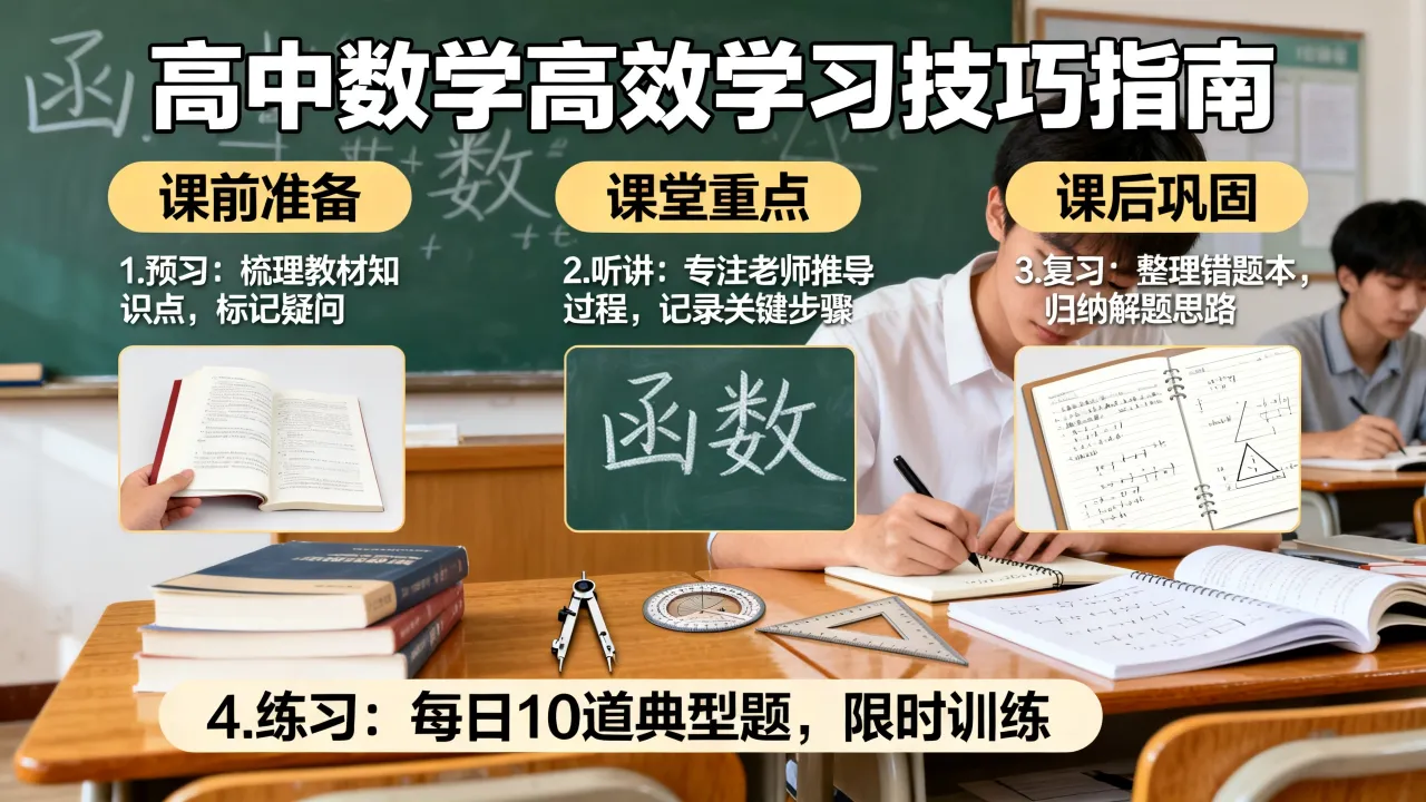 如何上好高中数学课,有什么学习技巧?