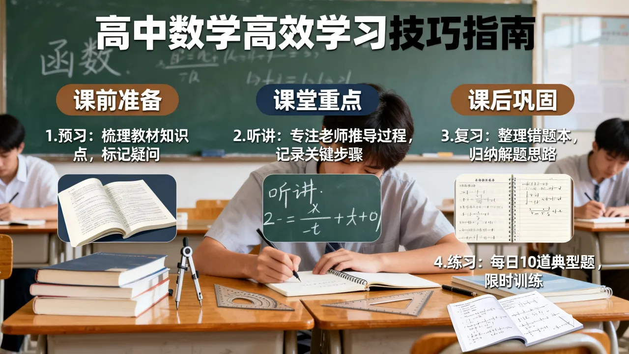 如何上好高中数学课,有什么学习技巧?