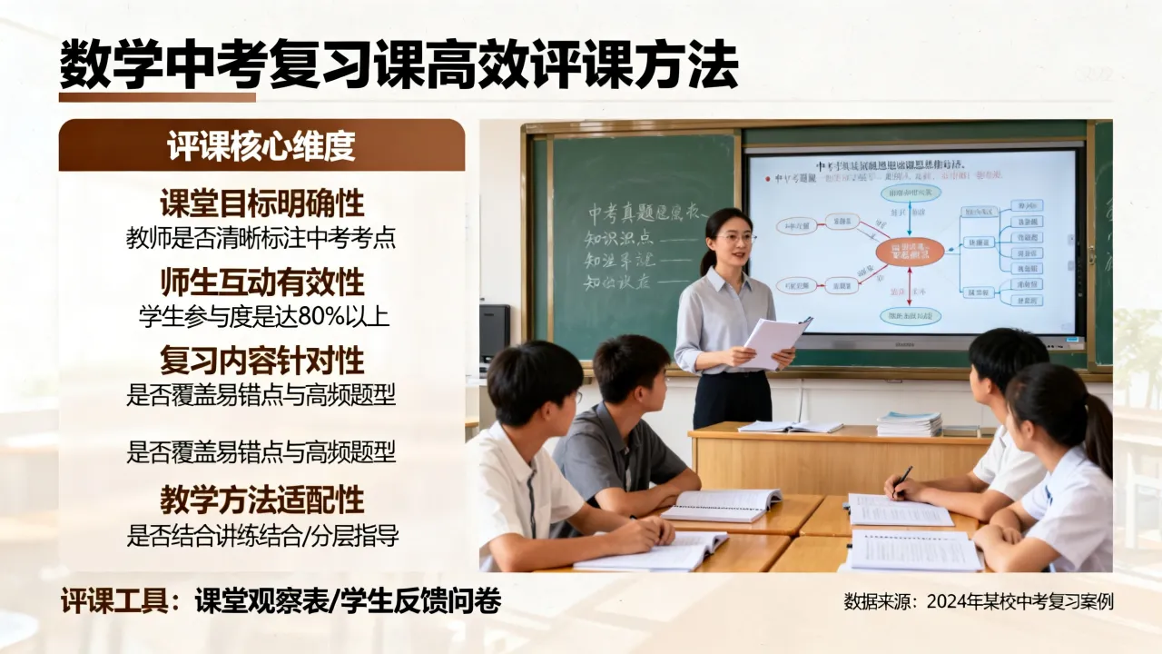 数学中考复习课如何评，高效评课方法有哪些？