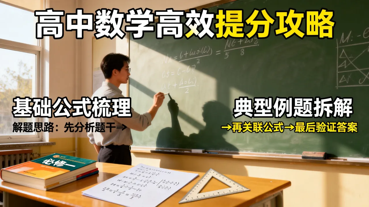 高中数学怎么学才能高效提分，数学老师亲授的解题思路