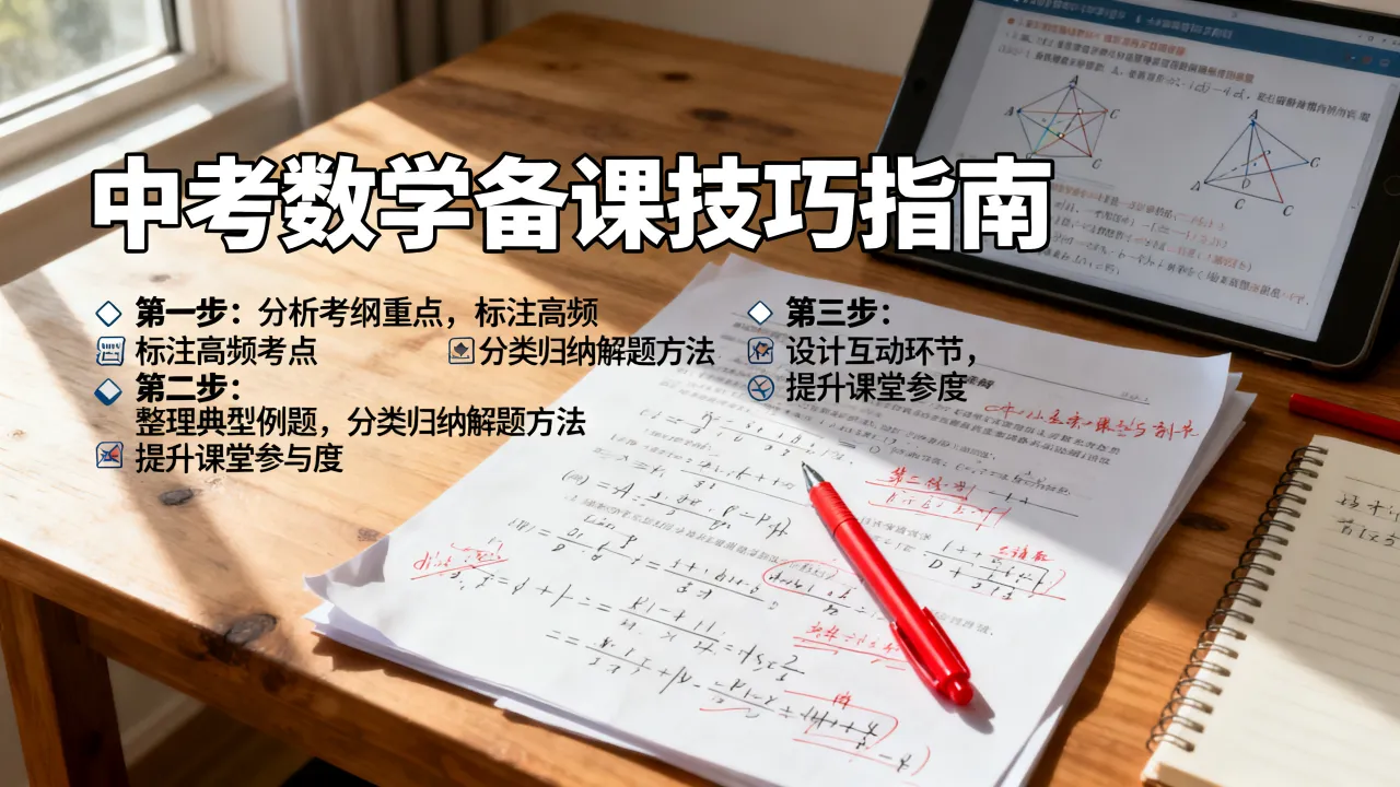 如何备好中考数学课件,中考数学备课技巧有哪些?