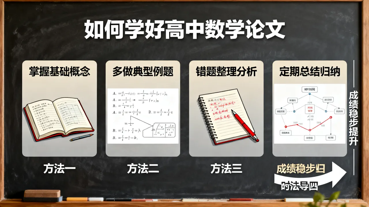 如何学好高中数学论文？掌握这几个关键方法，成绩稳步提升