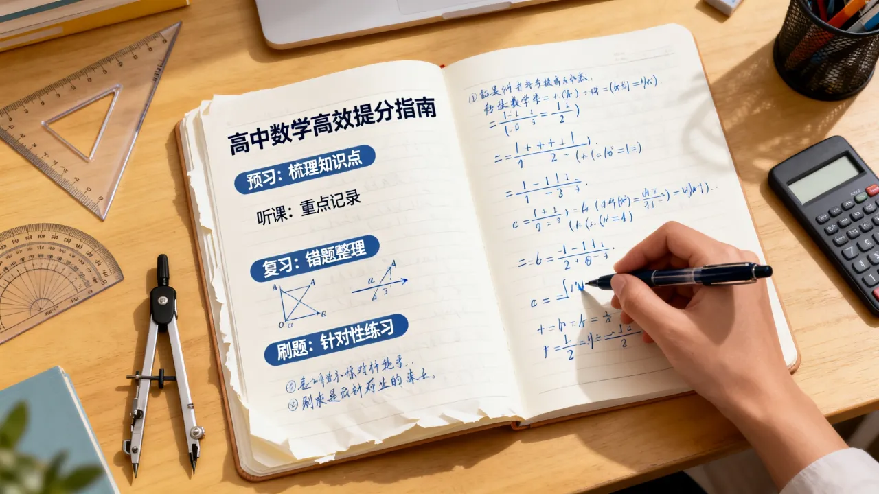 高中数学如何高效提分？高效学习数学的秘诀是什么