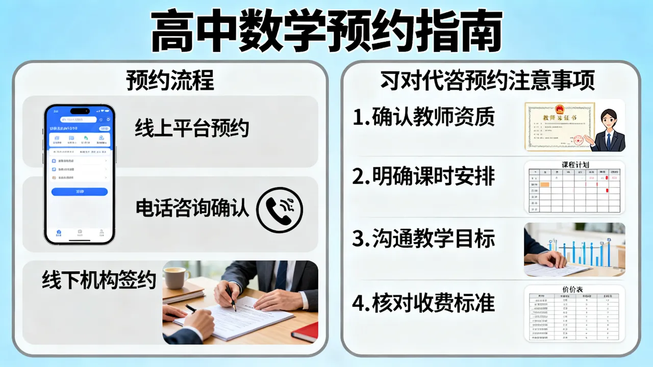 高中数学如何预约?高中数学一对一预约有哪些注意事项?