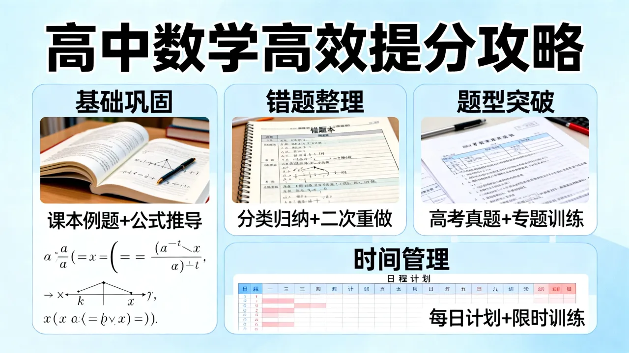 高中数学如何高效提分？学霸的复习方法有哪些？