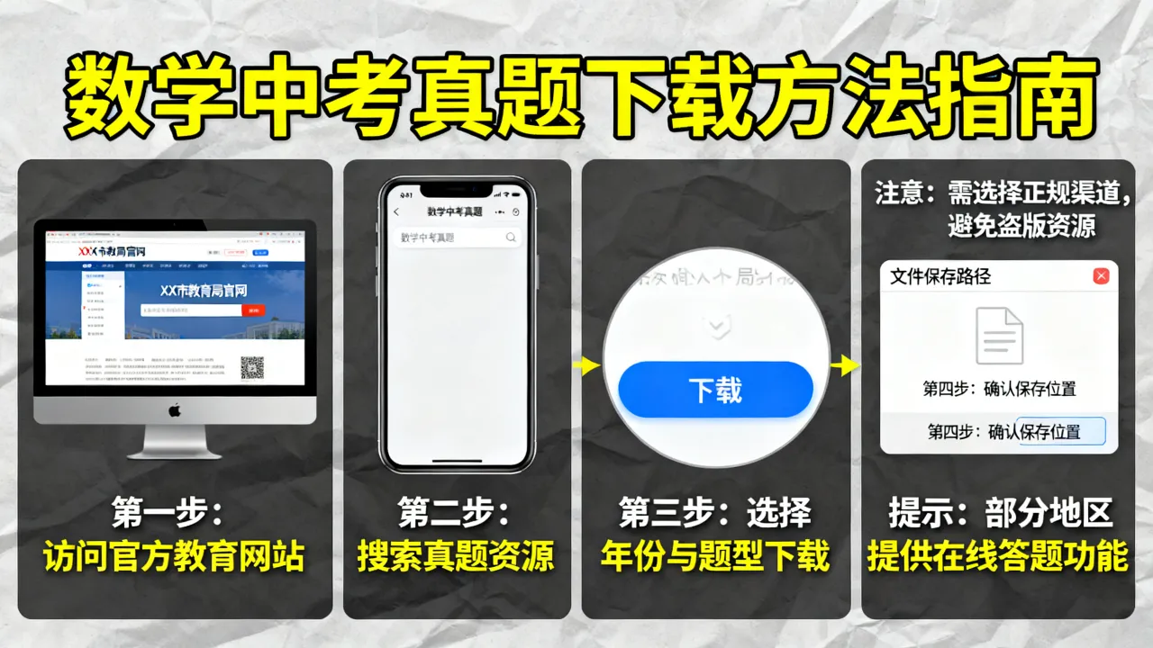 如何下载数学中考真题，中考数学真题下载方法有哪些