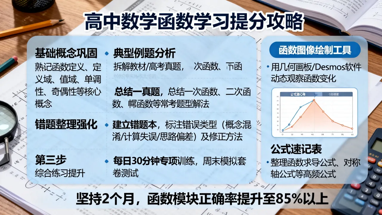 如何练习高中数学函数,高中数学函数怎么学才能快速提分?