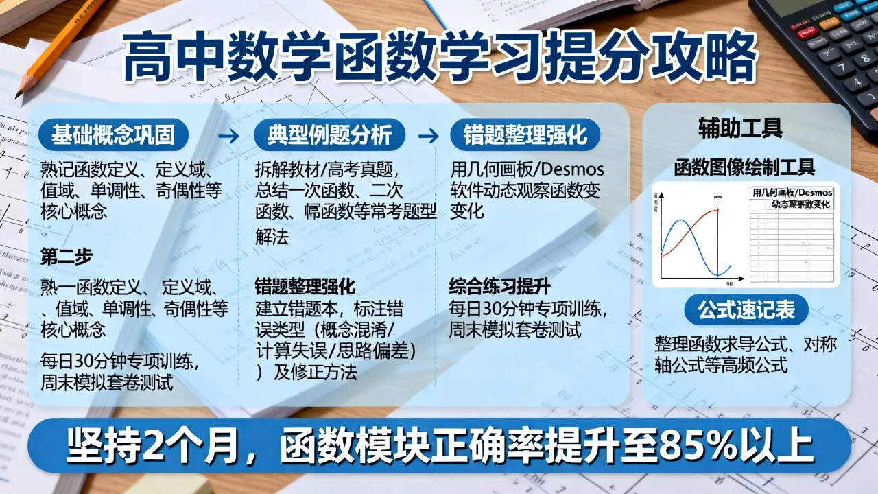 如何练习高中数学函数,高中数学函数怎么学才能快速提分?