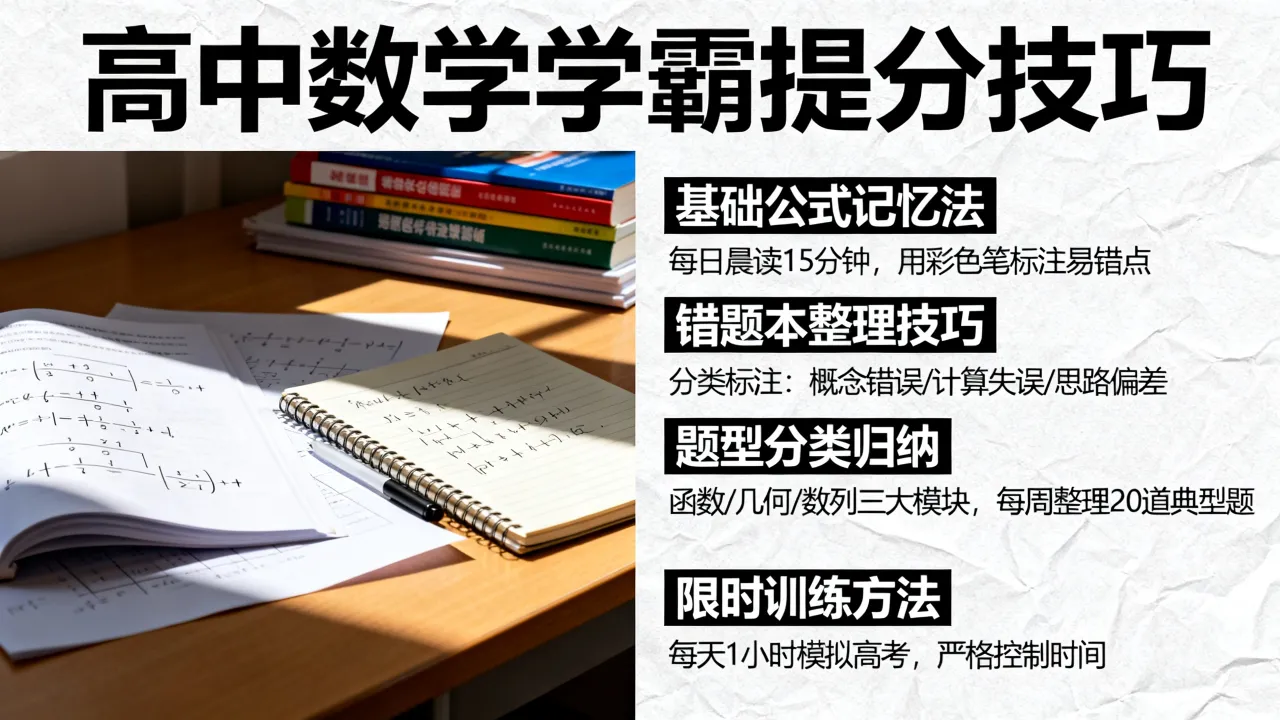 高中数学如何学习好，学霸必备提分技巧有哪些？