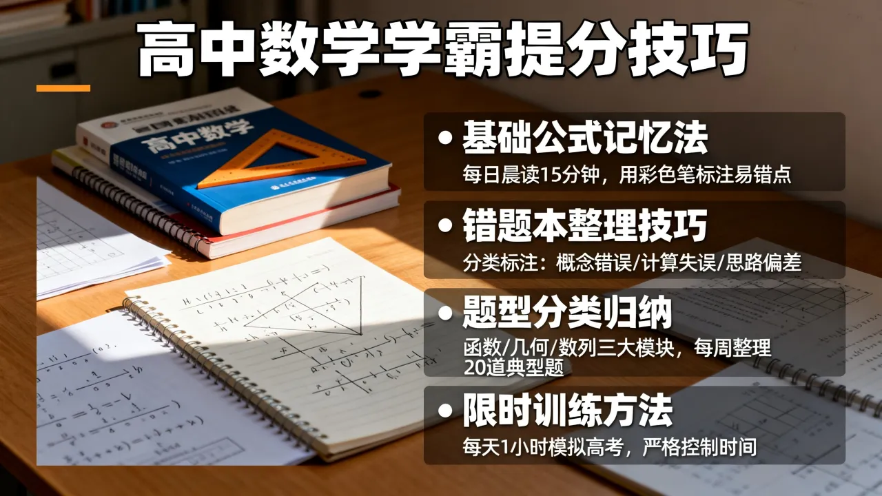 高中数学如何学习好,学霸必备提分技巧有哪些?
