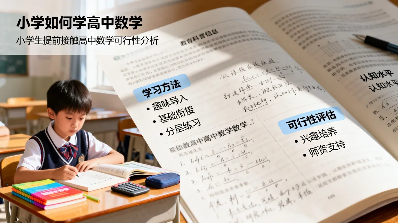 小学如何学高中数学，小学生提前接触高中数学可行吗？