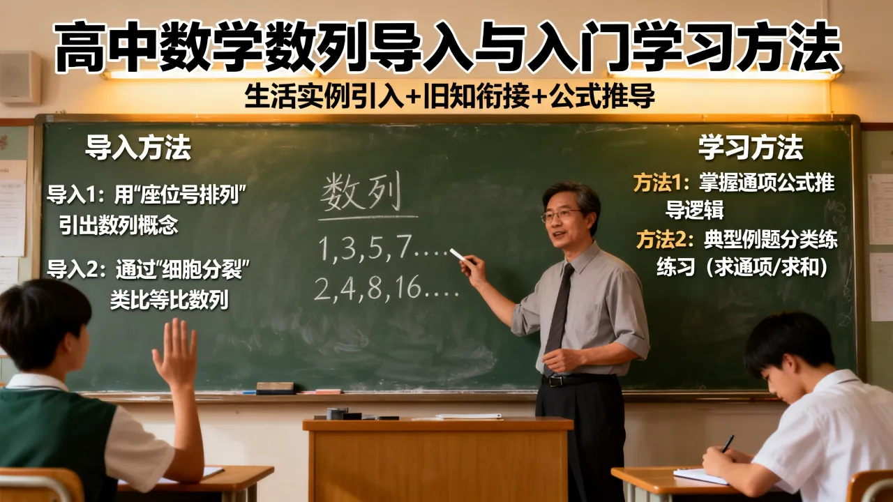 高中数学数列如何导入，数列入门学习方法有哪些？