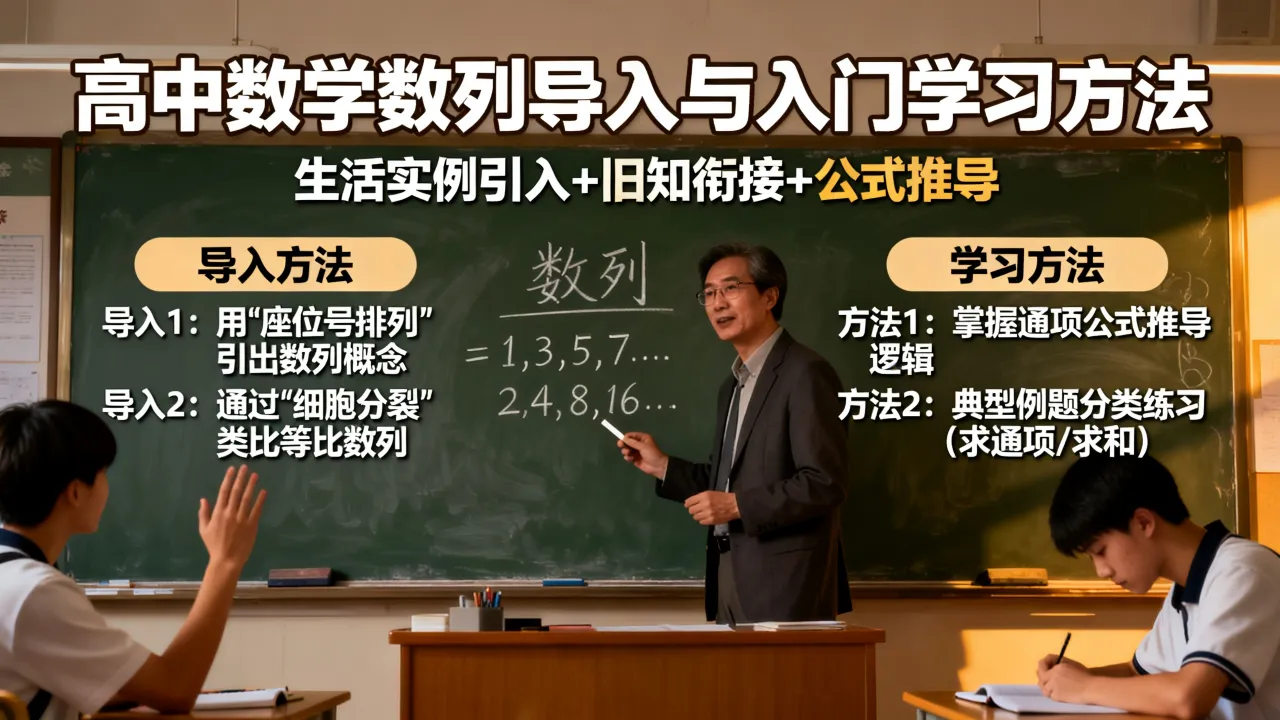 高中数学数列如何导入,数列入门学习方法有哪些?