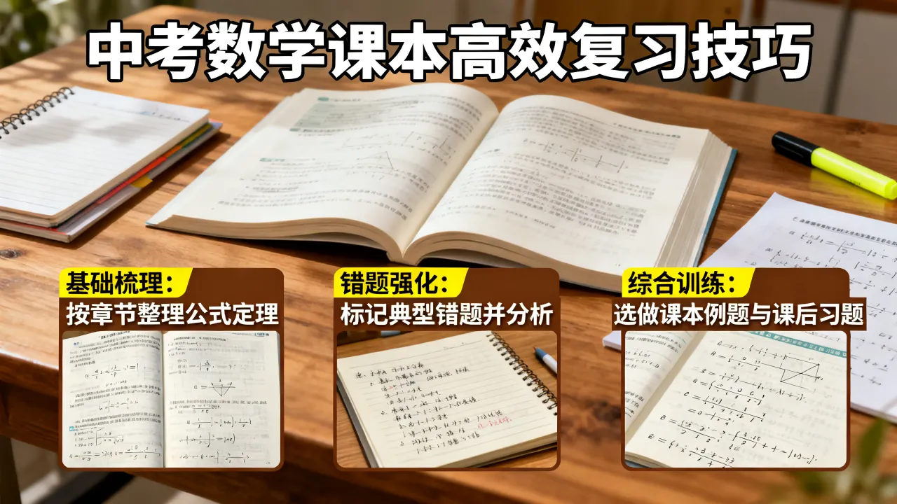 如何备好中考数学课本?中考数学课本高效复习技巧,