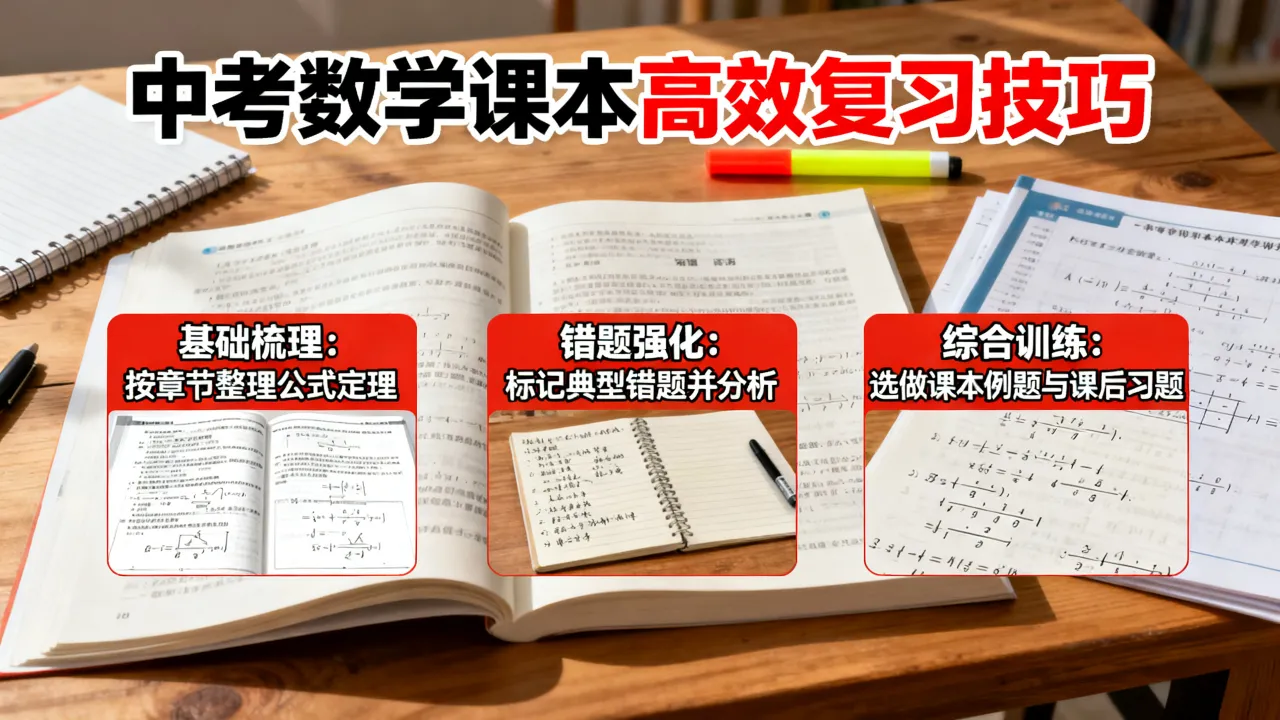 如何备好中考数学课本?中考数学课本高效复习技巧,