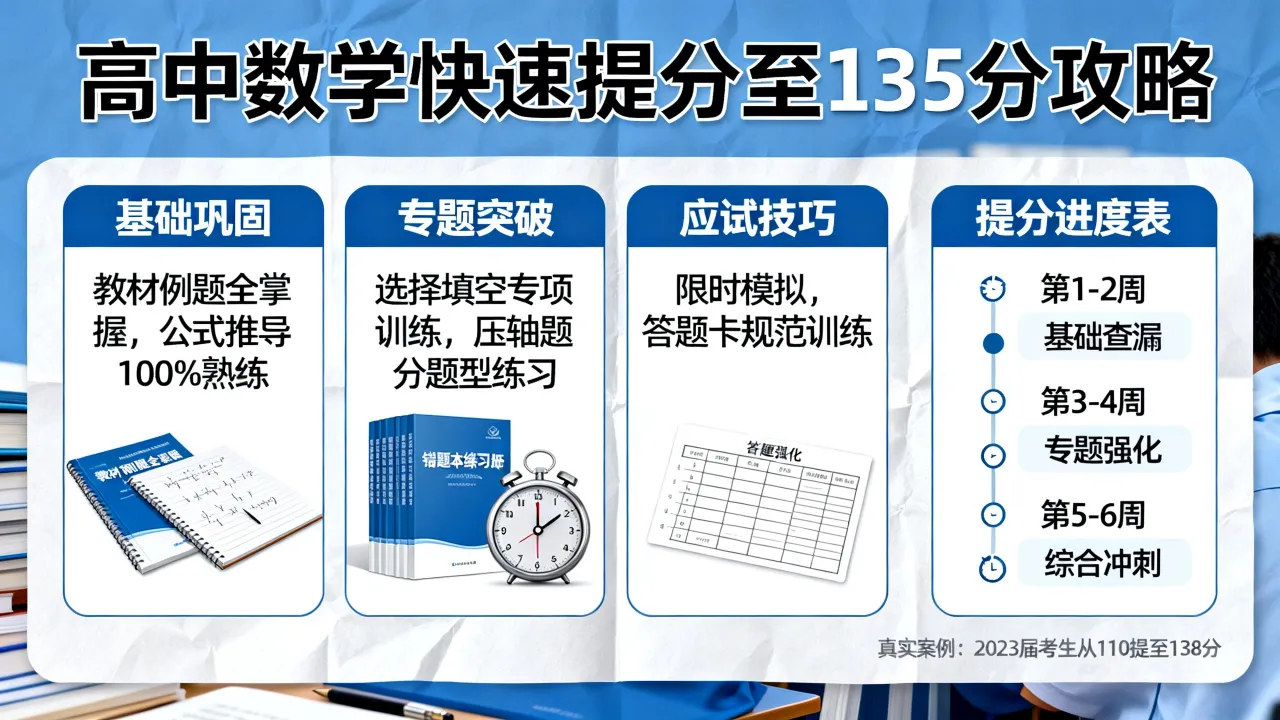 高中数学如何过135?高中数学怎么快速提到135分以上