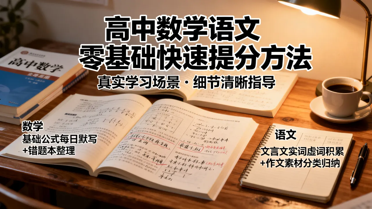 高中数学语文如何学好，零基础快速提分方法有哪些？
