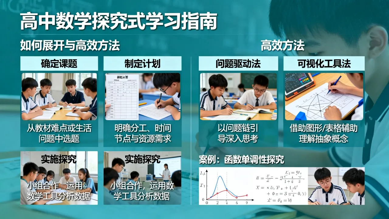 高中数学探究如何展开？有哪些高效的探究式学习方法？